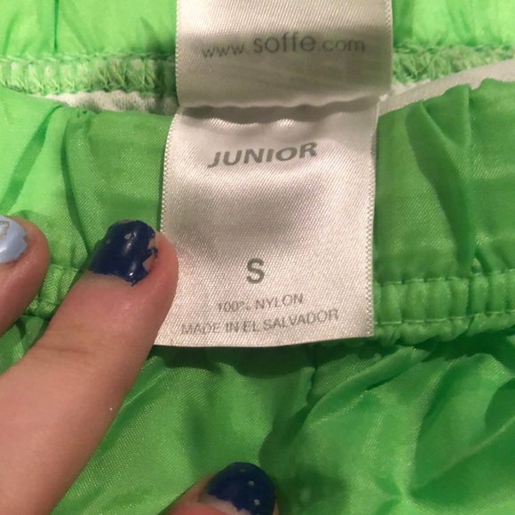 Soffe green athletic shorts juniors small - Picture 3 of 7